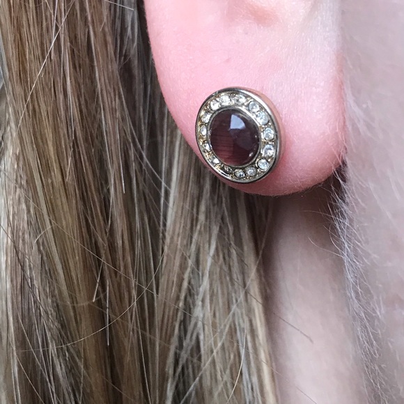 DONATING 8/1! | LOFT | stud earrings 💜 - Picture 1 of 3